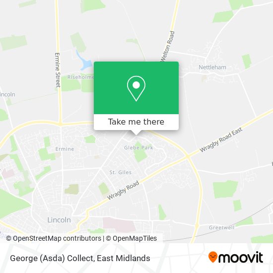 George (Asda) Collect map