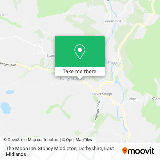 The Moon Inn, Stoney Middleton, Derbyshire map