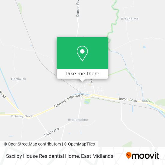 Saxilby House Residential Home map