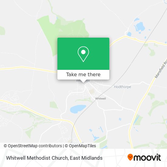 Whitwell Methodist Church map