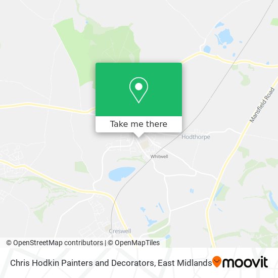 Chris Hodkin Painters and Decorators map