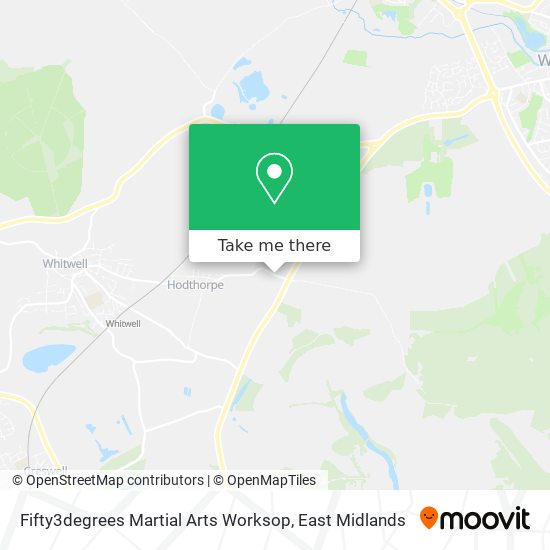 Fifty3degrees Martial Arts Worksop map