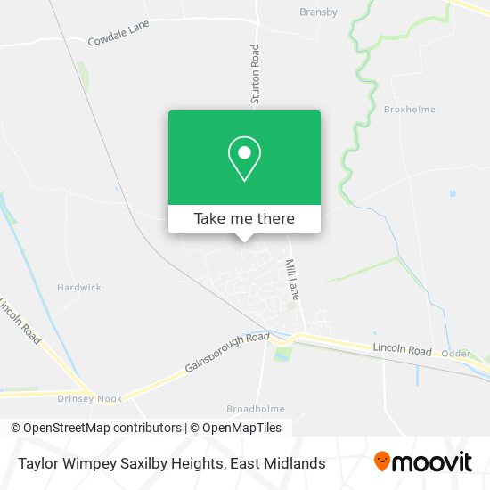 Taylor Wimpey Saxilby Heights map