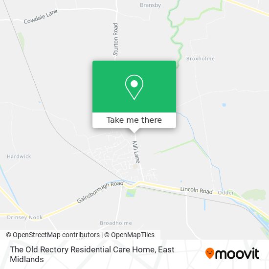 The Old Rectory Residential Care Home map