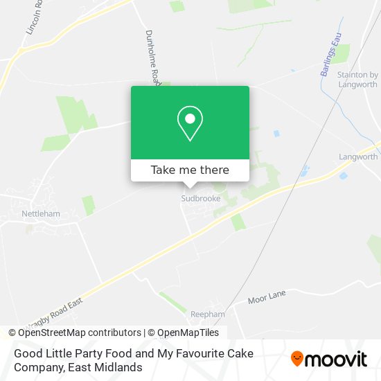 Good Little Party Food and My Favourite Cake Company map