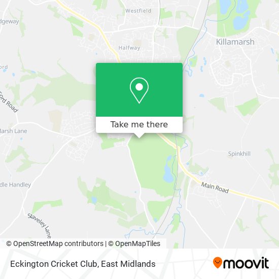 Eckington Cricket Club map