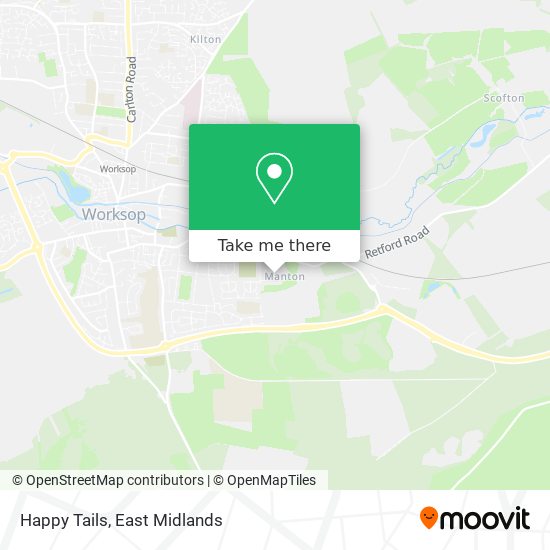 Happy Tails map