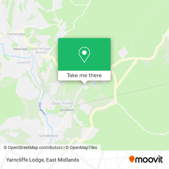 Yarncliffe Lodge map