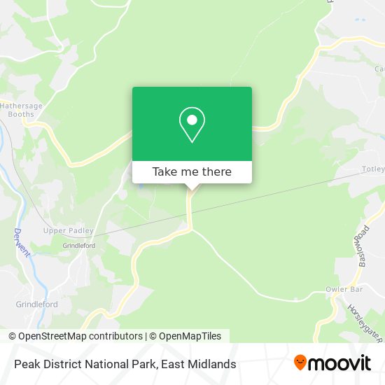 Peak District National Park map