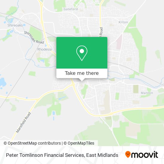 Peter Tomlinson Financial Services map