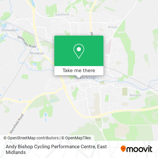 Andy Bishop Cycling Performance Centre map