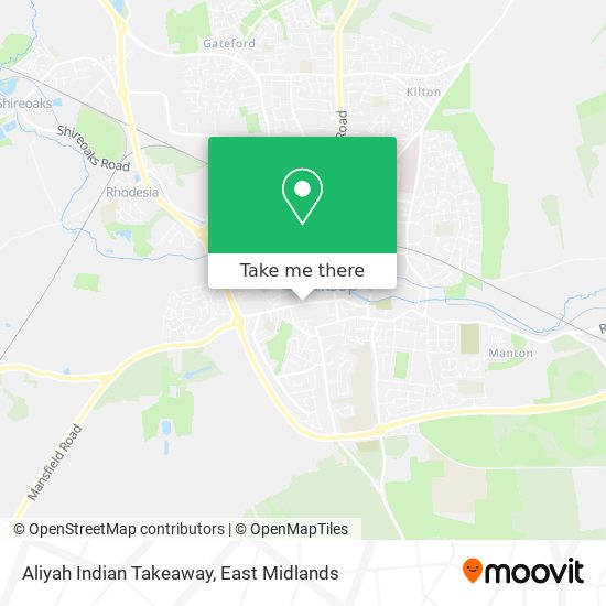 Aliyah Indian Takeaway map