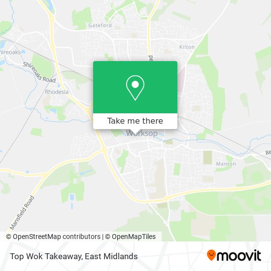 Top Wok Takeaway map