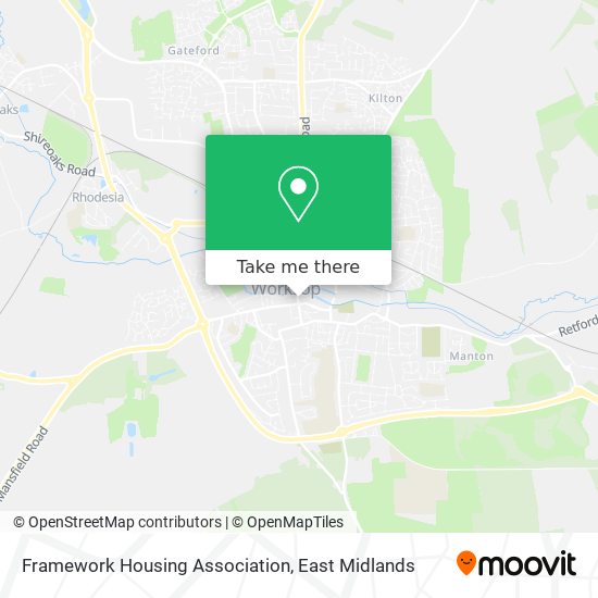 Framework Housing Association map