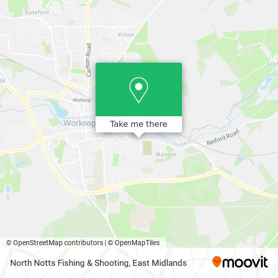 North Notts Fishing & Shooting map