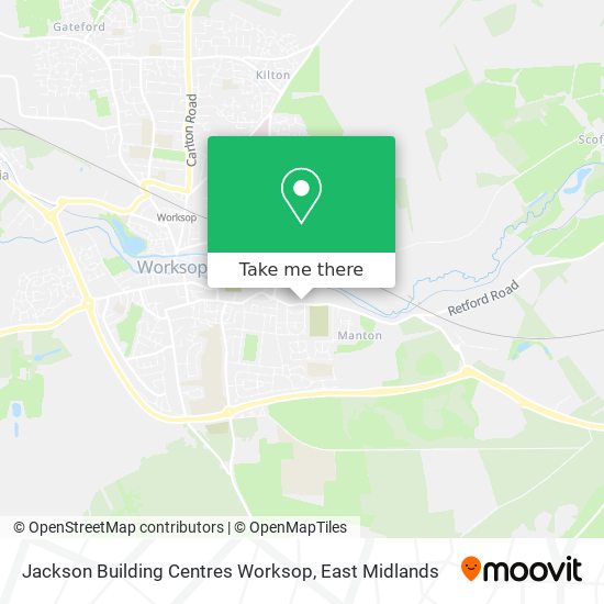 Jackson Building Centres Worksop map
