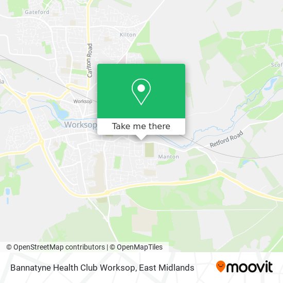 Bannatyne Health Club Worksop map