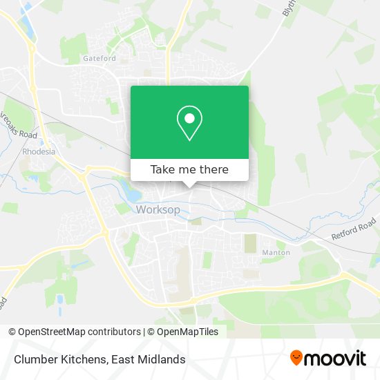 Clumber Kitchens map