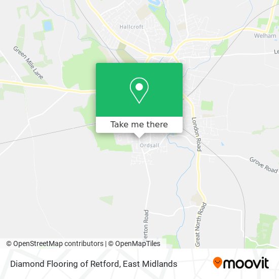 Diamond Flooring of Retford map