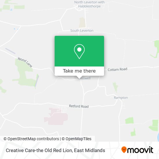 Creative Care-the Old Red Lion map
