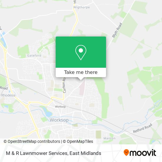 M & R Lawnmower Services map