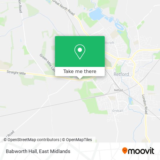 Babworth Hall map