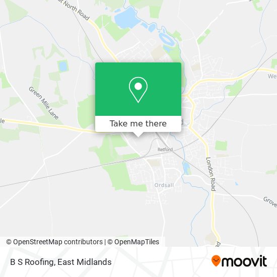 B S Roofing map