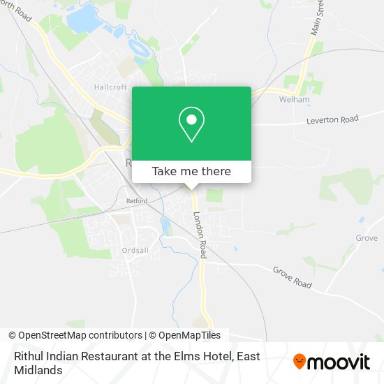 Rithul Indian Restaurant at the Elms Hotel map