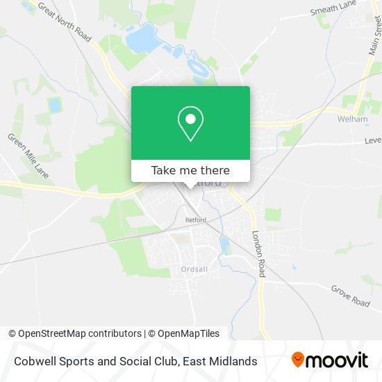 Cobwell Sports and Social Club map