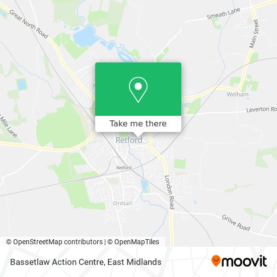 Bassetlaw Action Centre map