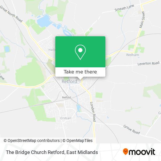 The Bridge Church Retford map