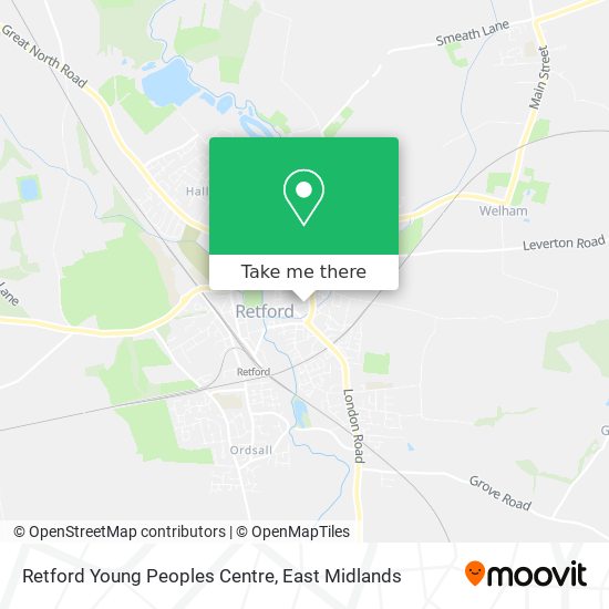 Retford Young Peoples Centre map