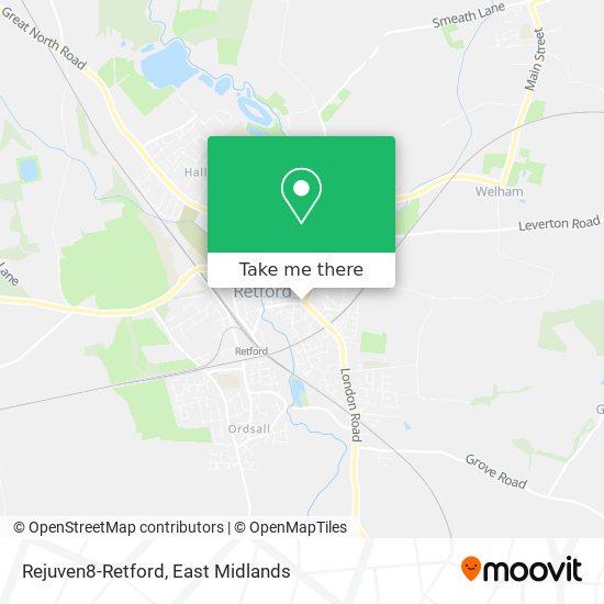Rejuven8-Retford map
