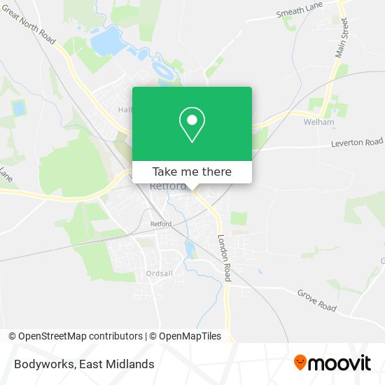 Bodyworks map