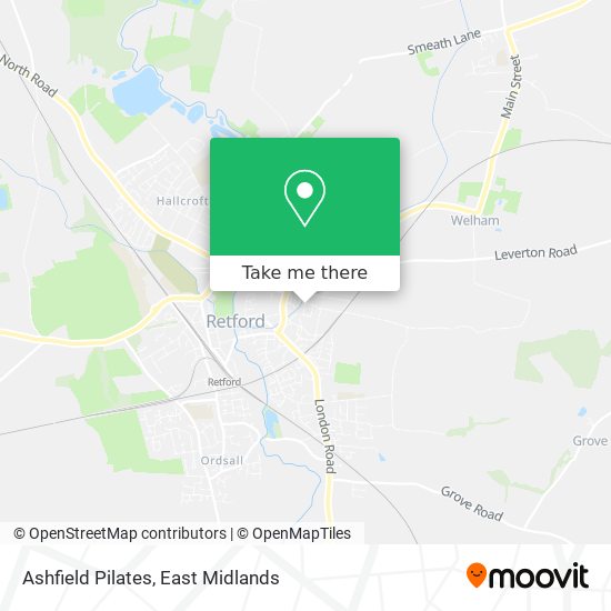 Ashfield Pilates map