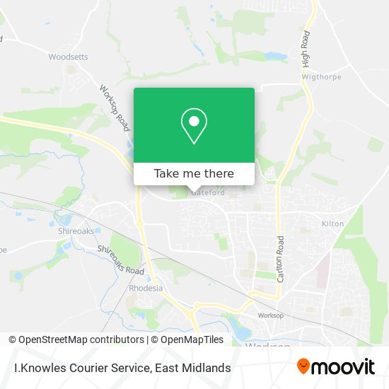 I.Knowles Courier Service map