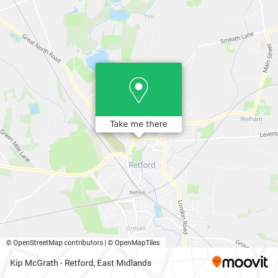 Kip McGrath - Retford map