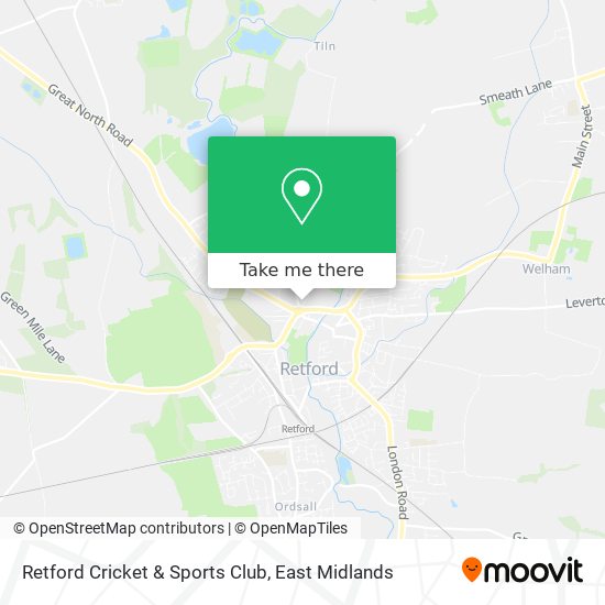 Retford Cricket & Sports Club map