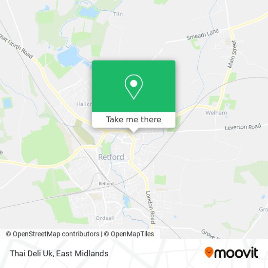 Thai Deli Uk map