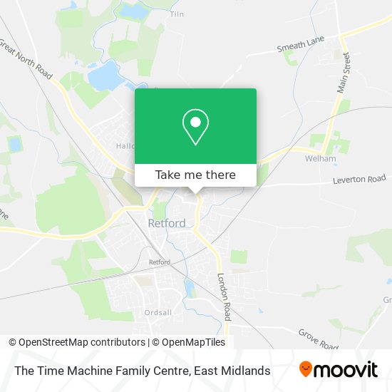 The Time Machine Family Centre map