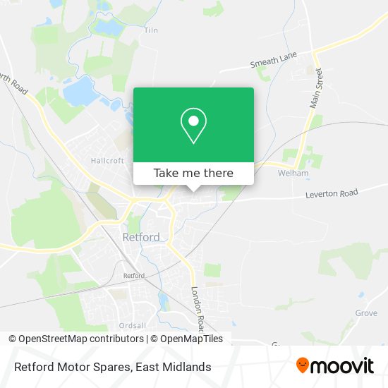 Retford Motor Spares map