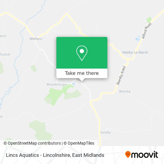Lincs Aquatics - Lincolnshire map