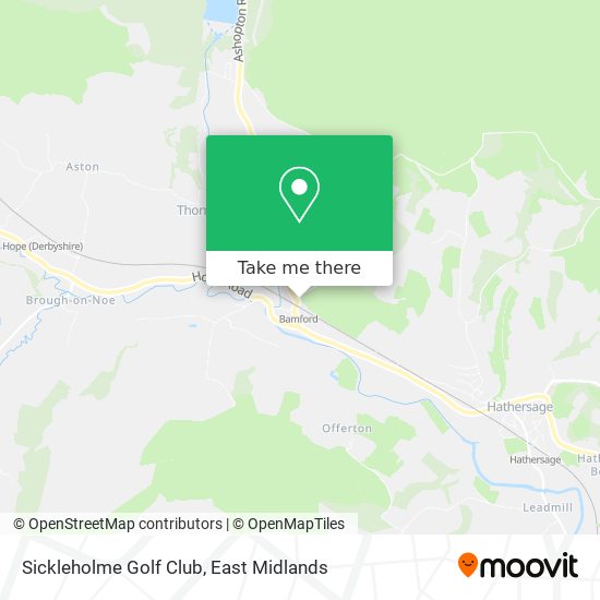 Sickleholme Golf Club map