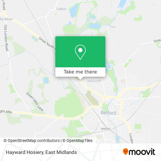 Hayward Hosiery map