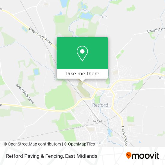 Retford Paving & Fencing map