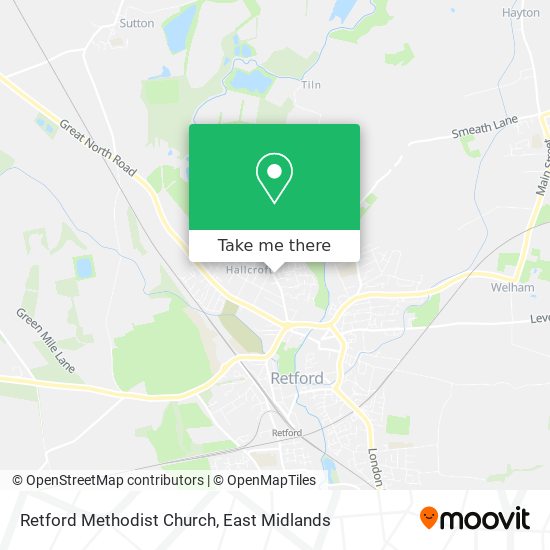 Retford Methodist Church map