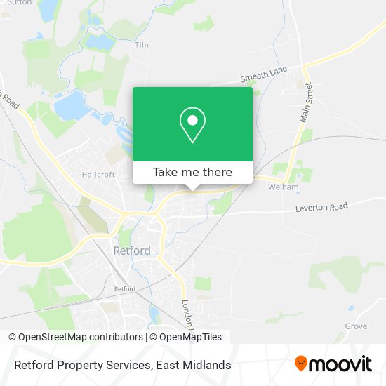 Retford Property Services map