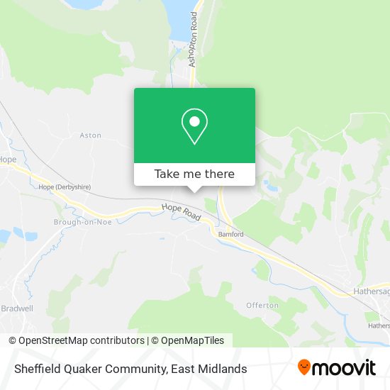 Sheffield Quaker Community map