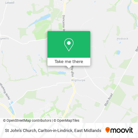 St John's Church, Carlton-in-Lindrick map