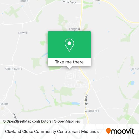 Clevland Close Community Centre map